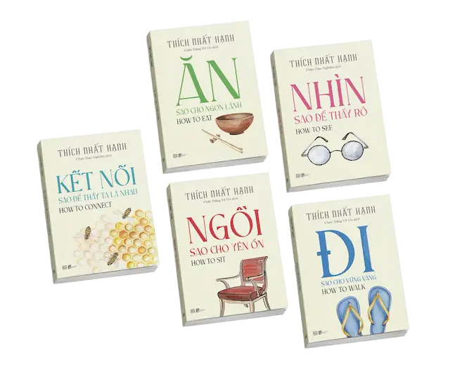 bộ 5 sách hay sống chánh niệm cùng thiền sư thích nhất hạnh